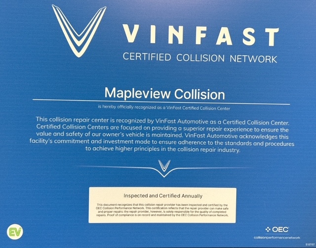 Vinfast EV Certified